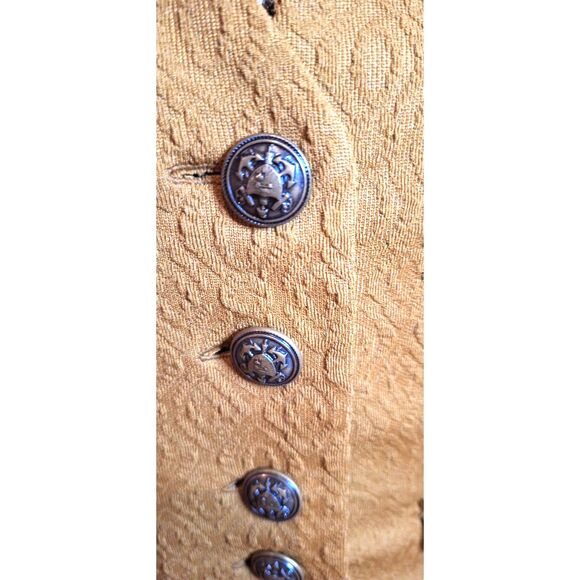 1960s 70s Vintage Dress w Vest Long sleeve Hand Made - Picture 8 of 12